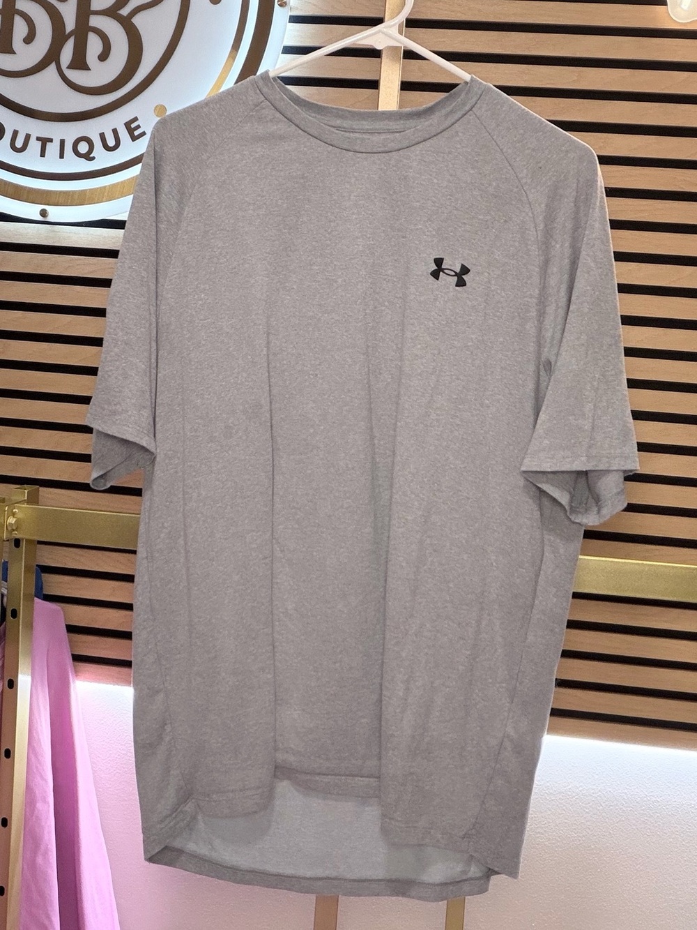 Under Armour Light Gray Short-Sleeve Performance Tee